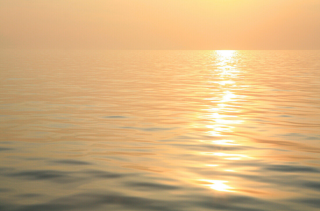Sunset at the Mergui Archipelago, Andaman Sea, Myanmar, Burma, Asia