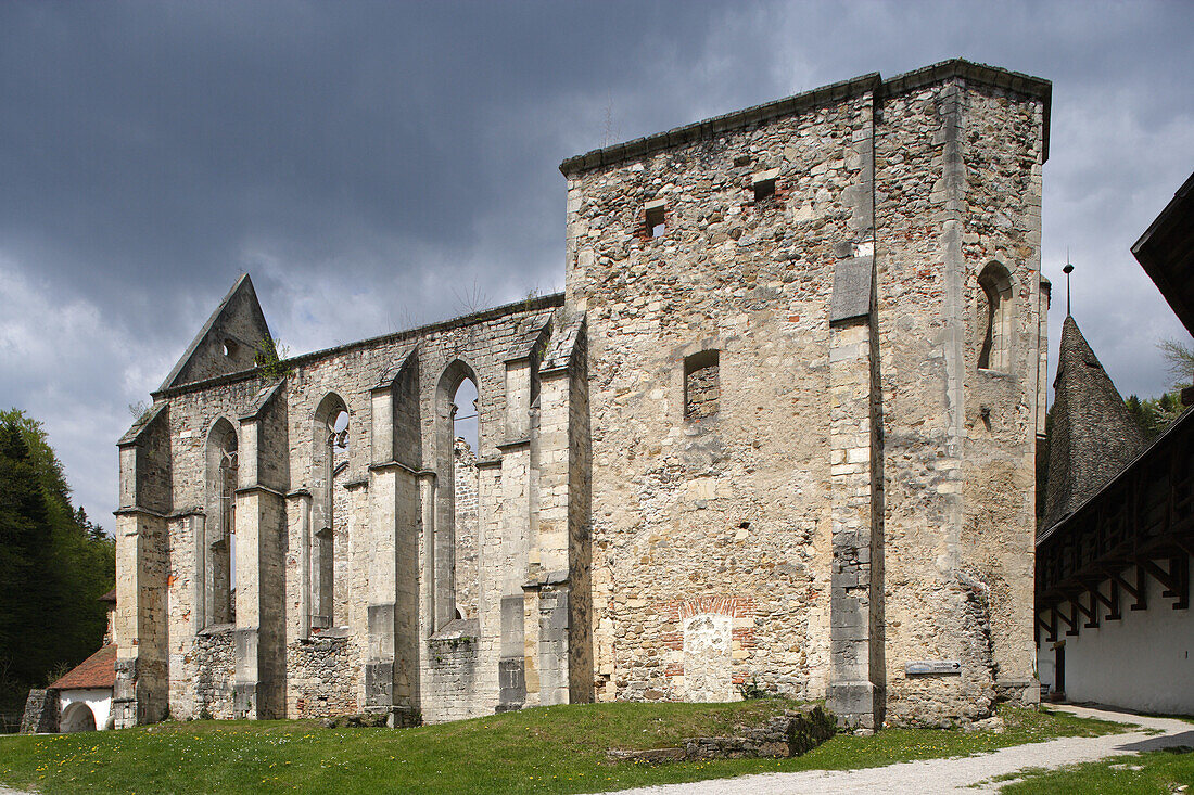 Zice Carthusian Monastery, founded around 1160, by Otakar III of Traungau, the Margrove of Styria, Church of St John the Baptist, Valley of St John, Slovenia