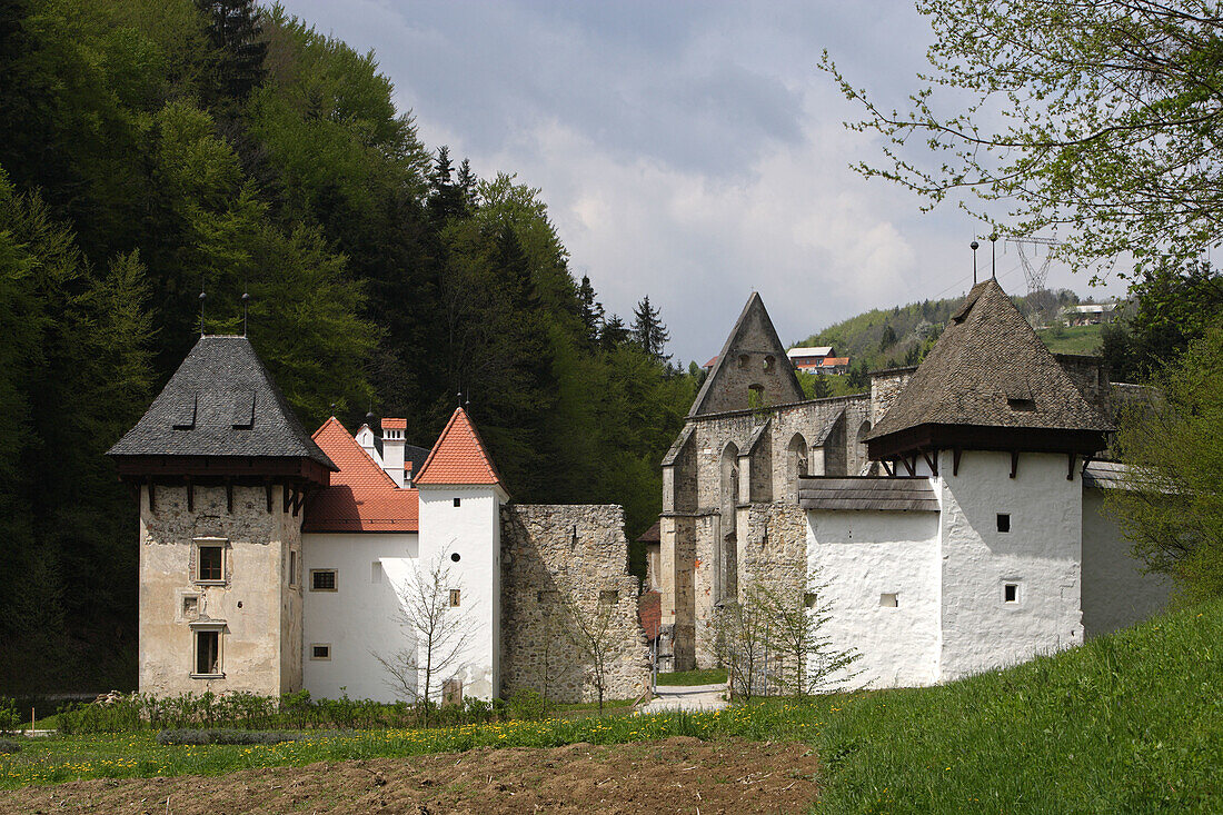 Zice Carthusian Monastery, founded around 1160, by Otakar III of Traungau, the Margrove of Styria, Valley of St John, Slovenia