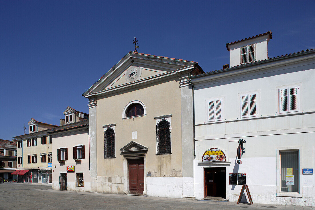Koper, Presernov Square, Church of St Bass, end of 16th century, Slovenia