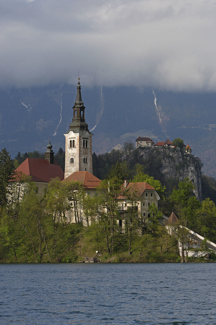 Bled, Lake Bled, Bled Island, Church of the Assumption, Bled Castle, Slovenia