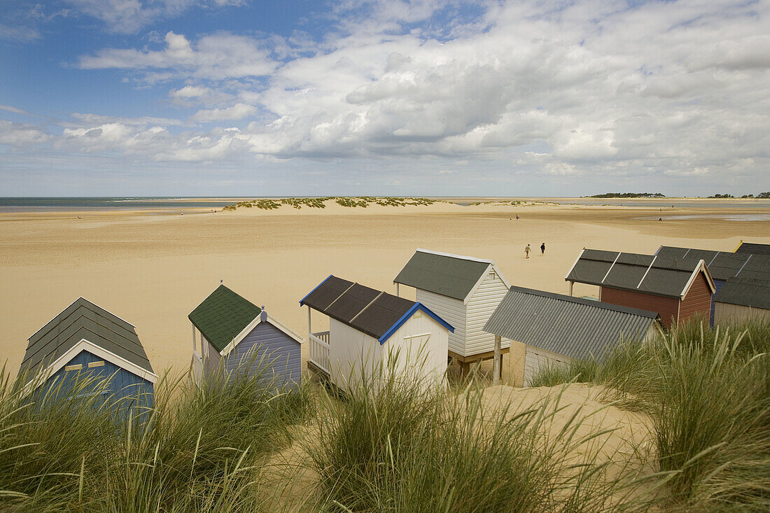 Beach Huts on Wells Beach Norfolk UK
