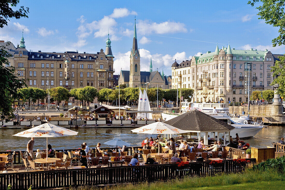 SWEDEN STOCKHOLM  WATERFRONT RESTAURANTS AT DJURGARDEN