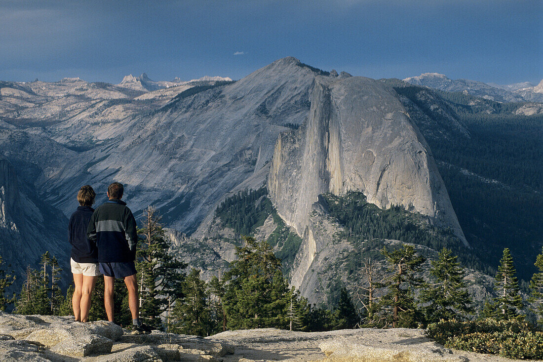 Looking towards Half Dome and Tenaya Canyon from Sentinel Dome, Yosemite National Park, CALIFORNIA