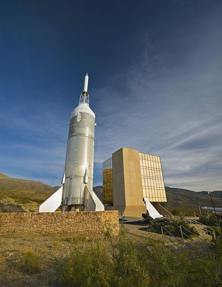 USA New Mexico  Alamogordo  New Mexico Museum of Space History  Little Joe II solid-fueled rocket