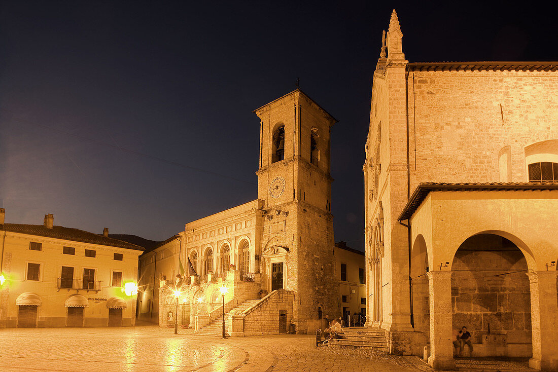 Italy  Umbria  Norcia  Saint Benedict Square