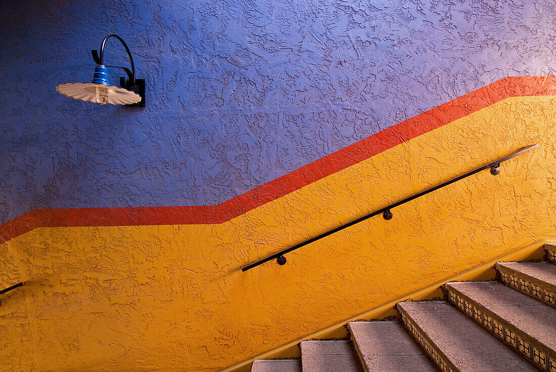 Stairway, La Placita Village shops and office complex, Tucson, Arizona, USA