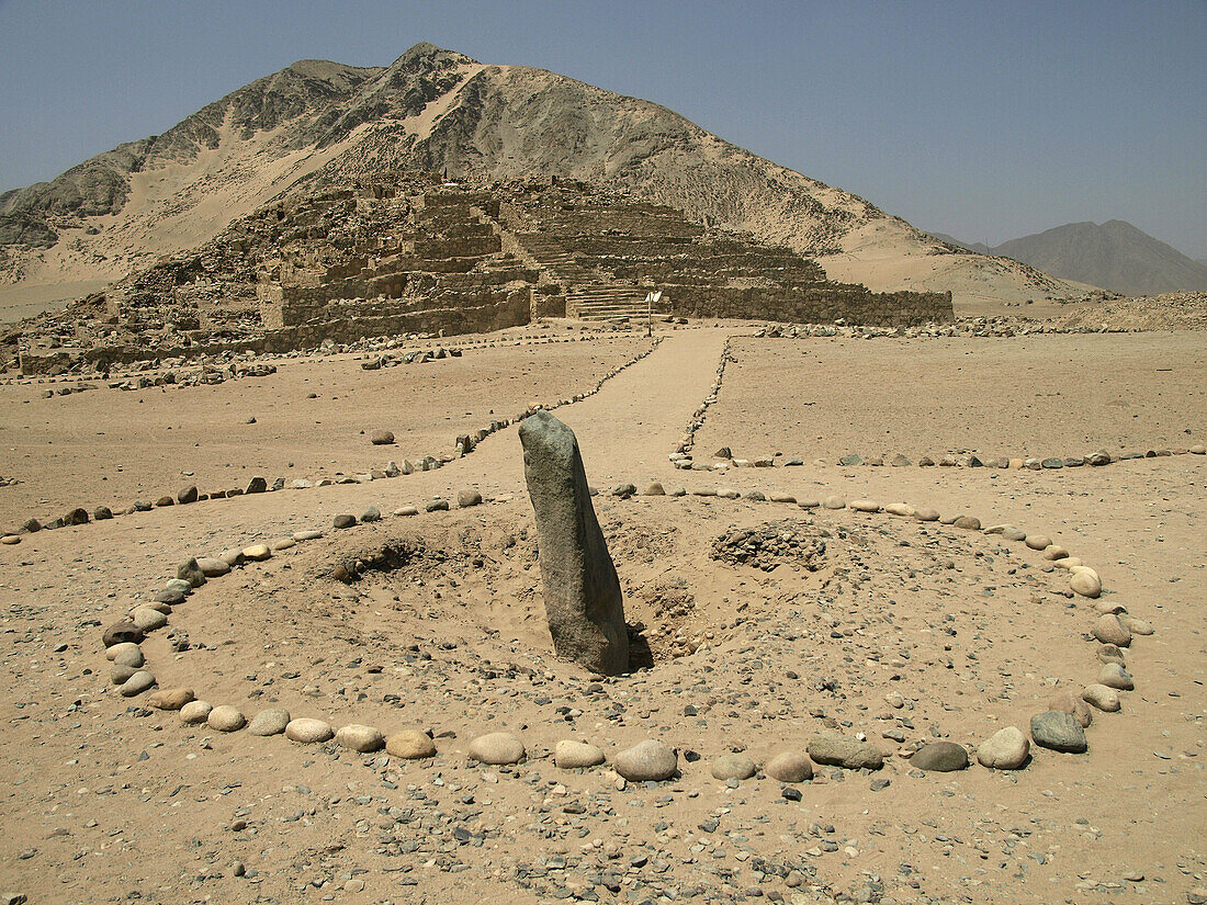 Caral archaeological site. Peru