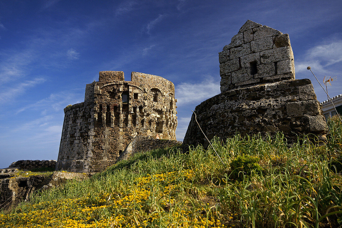 Britischer Wehrturm (um 1802), Cala Mesquida. Menorca, Balearische Inseln, Spanien