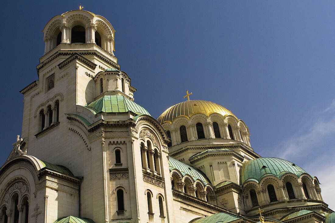 Sofia, orthodoxe Alexander-Newski-Cathedral, golden cupola, Bulgaria