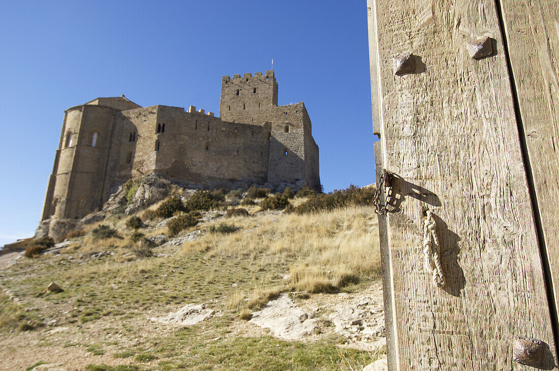 Loarre Castle (Romanesque fortress, 11th-12th century), Loarre. Huesca province, Aragon, Spain