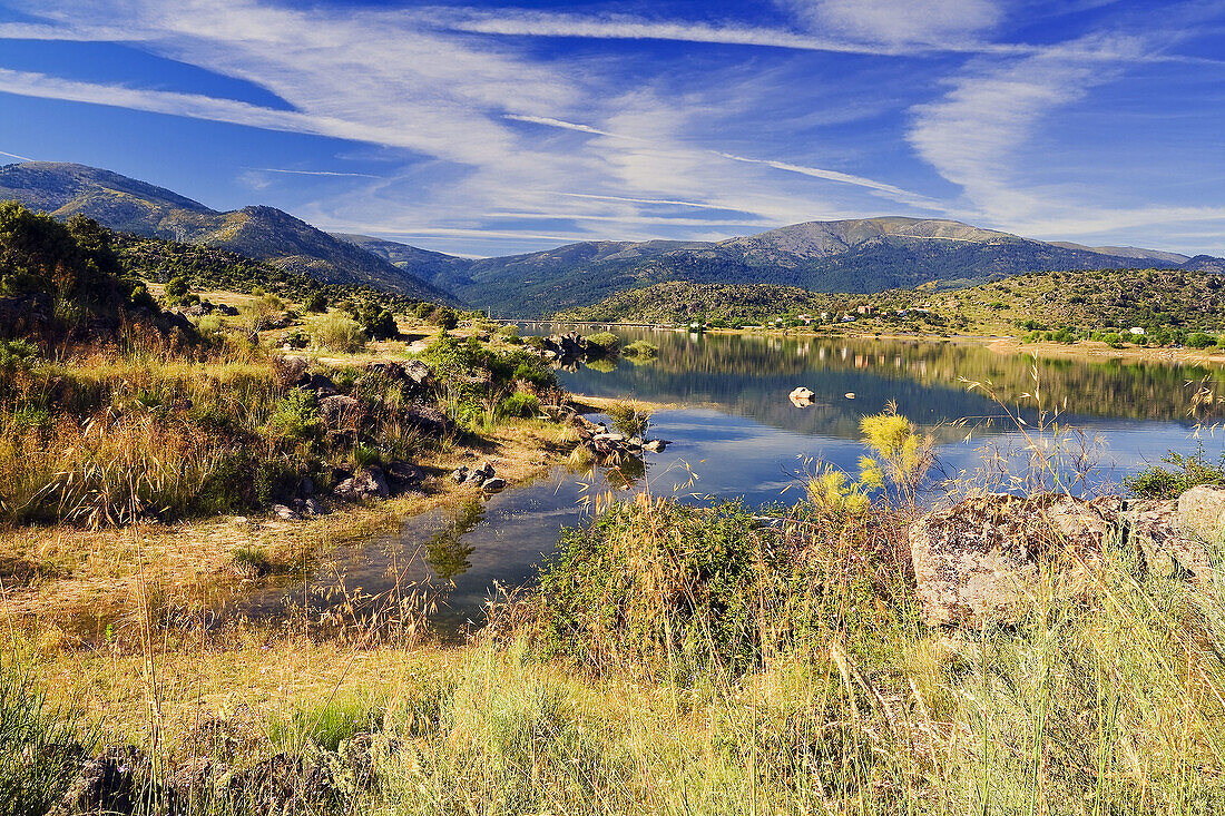 Burguillo reservoir. Castile-Leon. Spain.