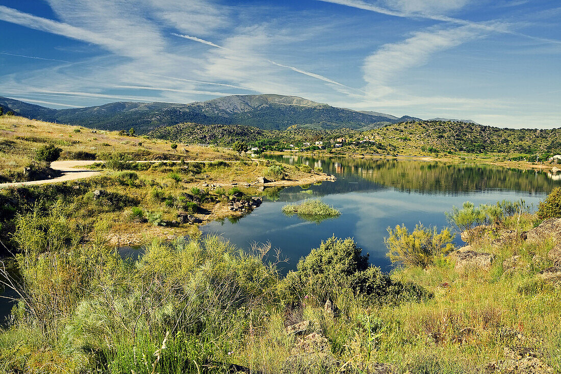 Burguillo reservoir. Castile-Leon. Spain.