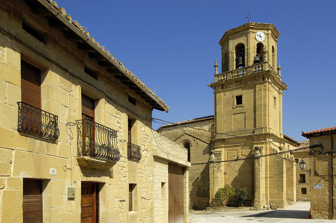 Asuncion, Church, La, Province, Rioja, Sajazarra, Spain, S51-760996, agefotostock