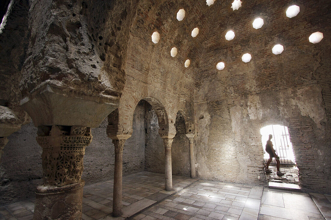 El Bañuelo Arab baths, Granada. Andalucia, Spain