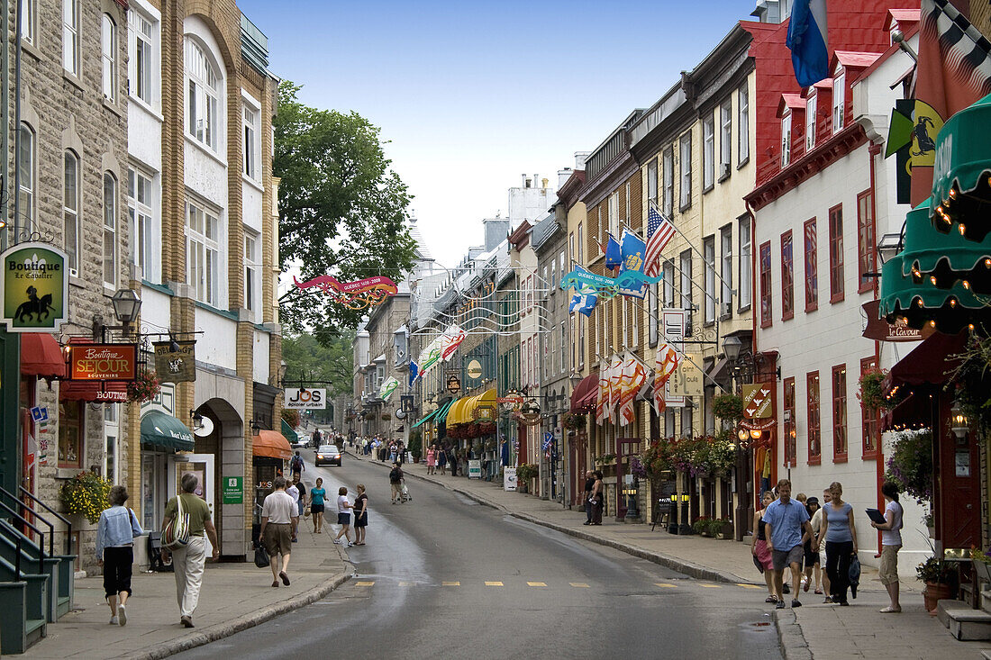 Quebec City, Canada - Rue Sainte Louis at dusk