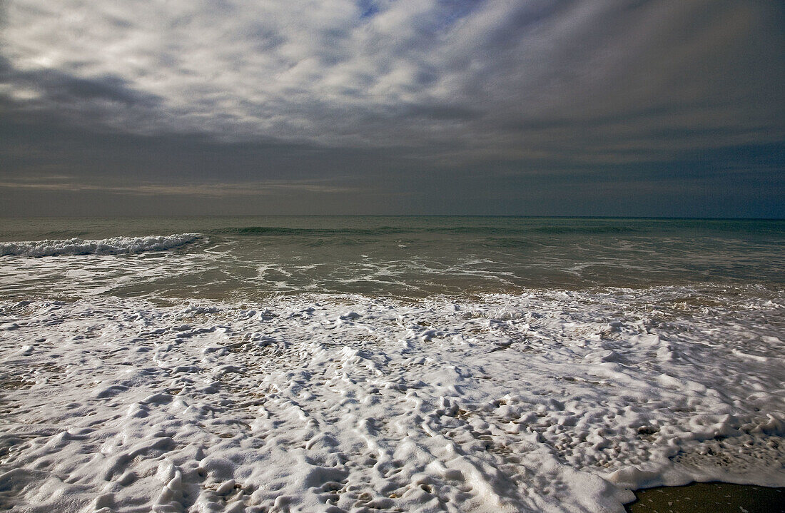 France, Ile de Ré, La Concha Beach, Atlantic :  waves