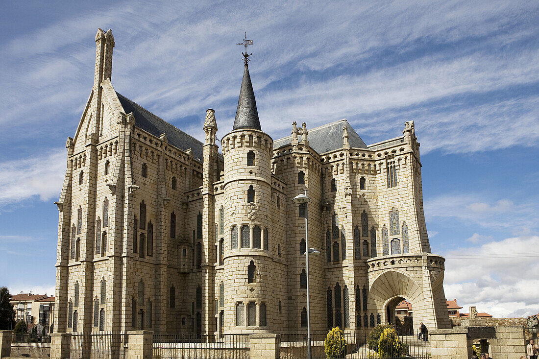 Bishops Palace by Gaudí (1887-1893), Astorga. Leon province, Castilla-Leon, Spain