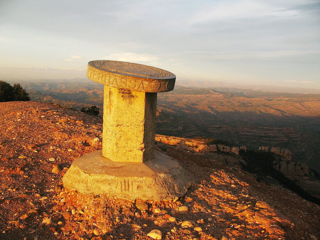 View from the top of Montcau, Sant Llorenç del Munt. Barcelona province, Catalonia, Spain