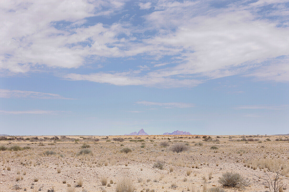 Namib desert, Große Spitzkoppe in the background, Namibia, Africa