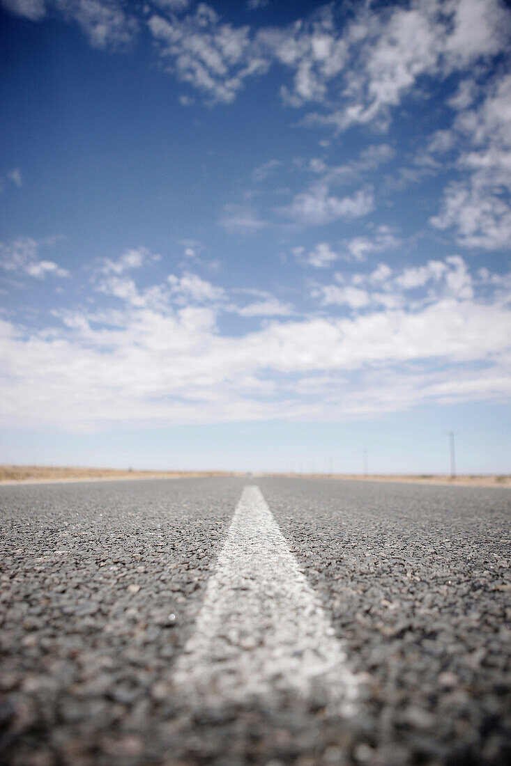 Road through the Namib desert, Namibia, Africa