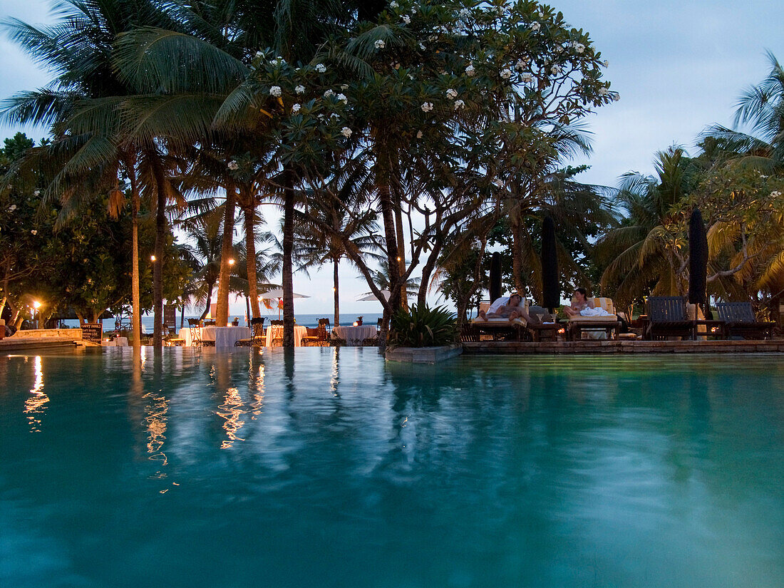 Pool of Hotel Sofitel in Seminyak Bali, Indonesien, Asien