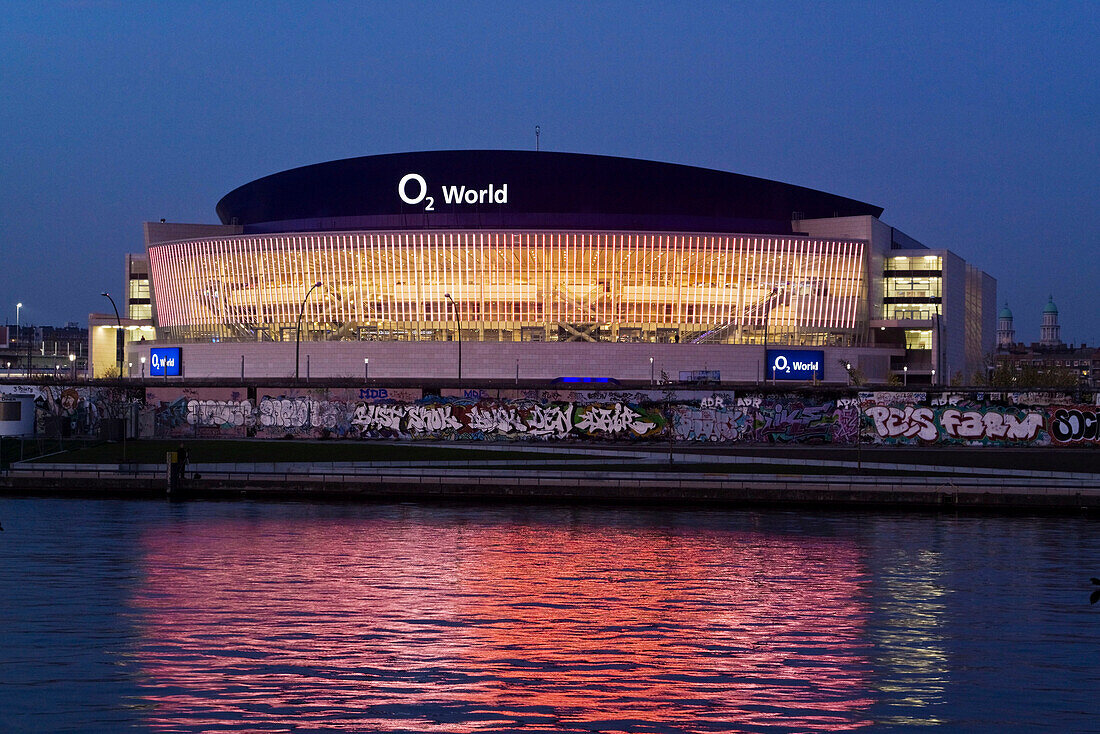 O2 World Arena, event hall, River Spree , Berlin, Germany