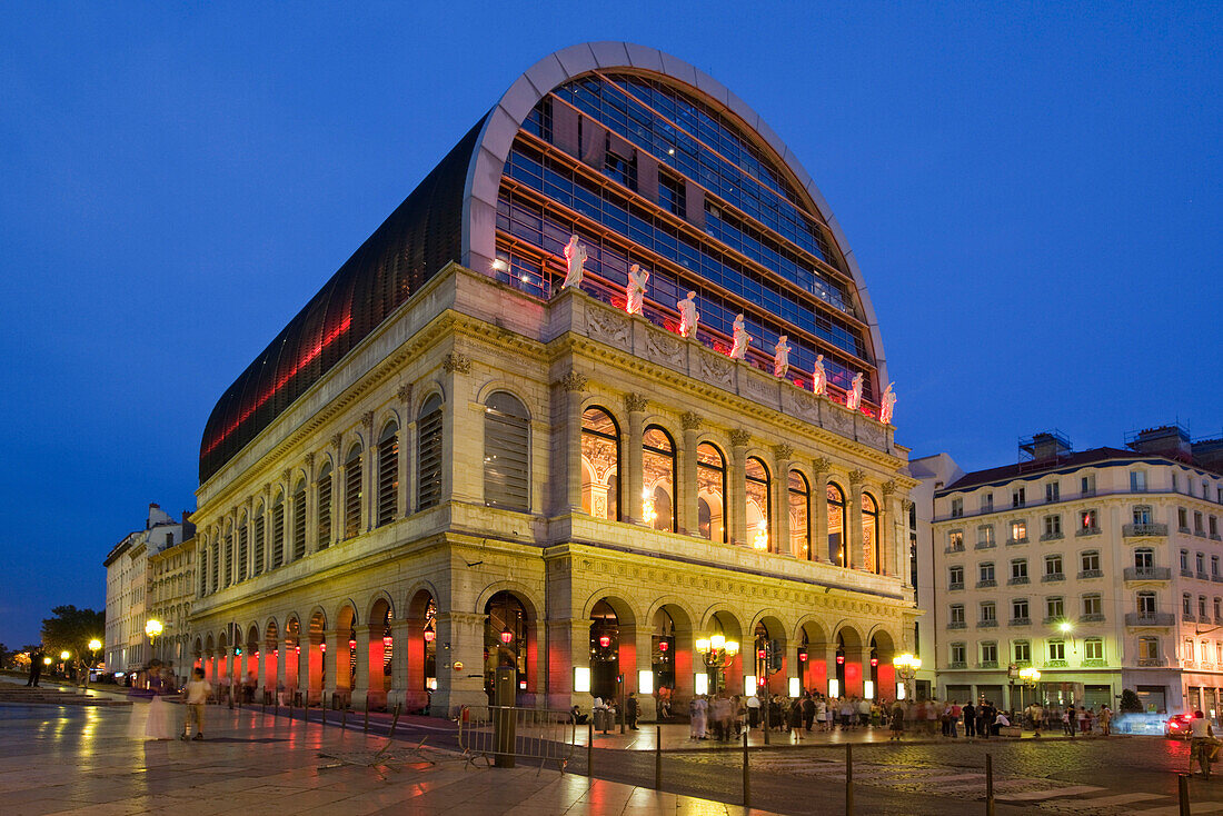 Opernhaus von Lyon, neugestaltet von Jean Nouvel, Lyon, Region Rhone Alps, Frankreich