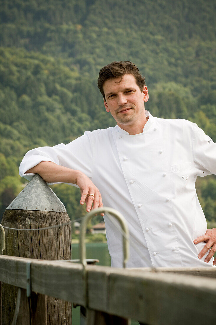 Gourmet restaurant Überfahrt, chef Christian Juergens, Rottach-Egern, Lake Tegernsee, Upper Bavaria, Bavaria, Germany
