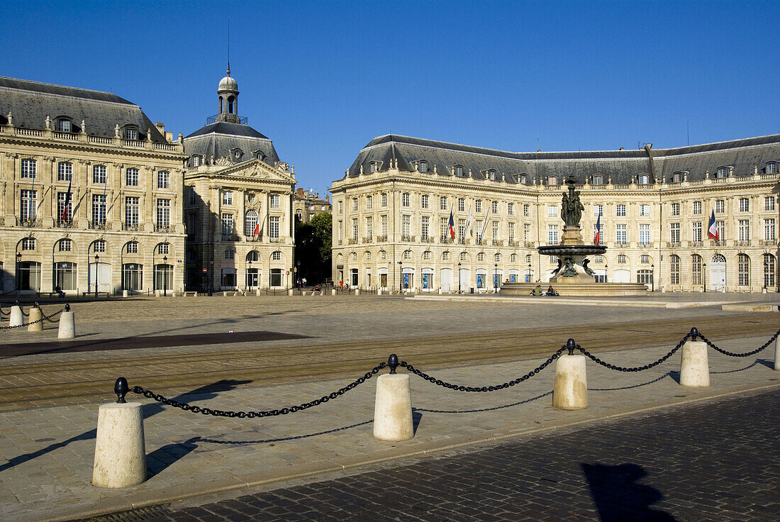 Europe, France, Bordeaux, Place de la Bourse
