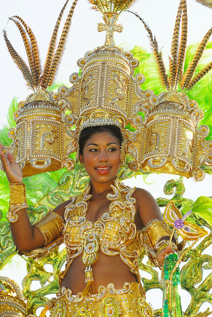 Carnival Queen at Panamá city Carnival, Panamá City, Rep.of Panamá, Central America. 2006