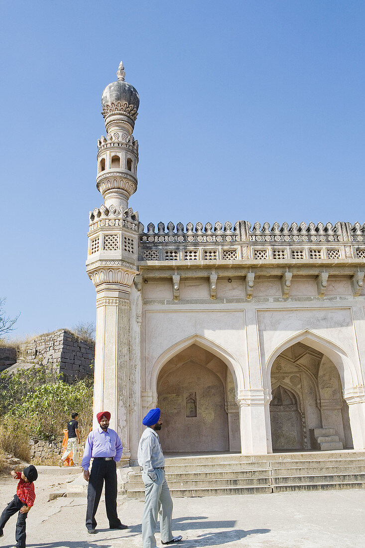 India. Hyderabad. Golconda fort. Ibrahim mosque