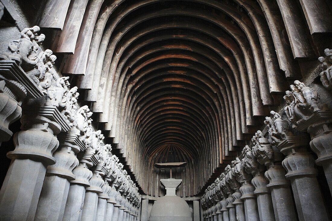 Chaytia (buddhist temple), I cent. BC, Karli, India