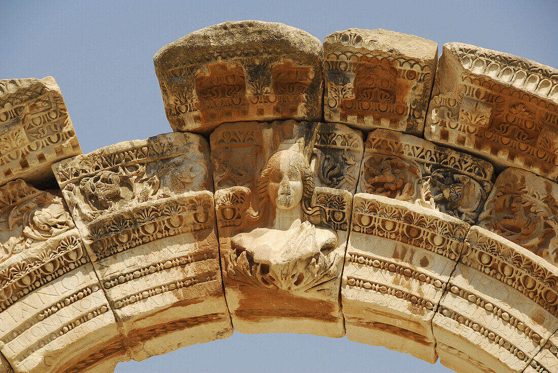 Hadrian Temple detail, Ephesus, Celçuk, Turkey