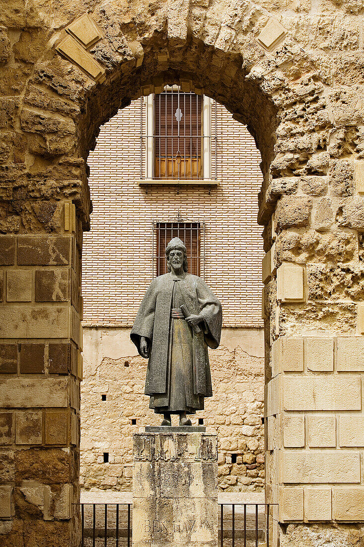 Monument to Arab philosopher Ibn Hazm, Cordoba. Andalusia, Spain