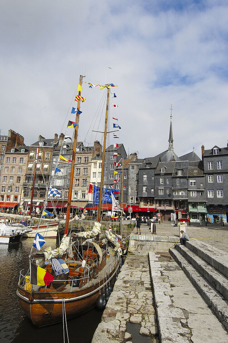 Honfleur Harbour. Calvados, Normandy, France