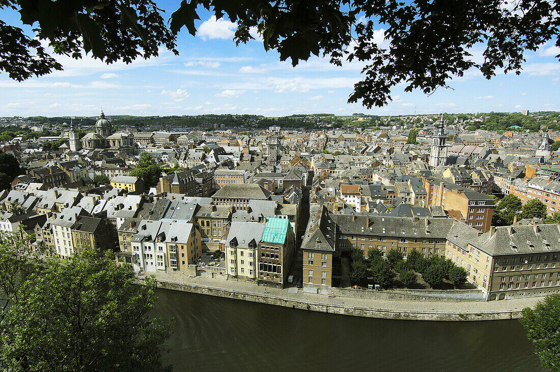 Namur as seen from the citadel. Belgium