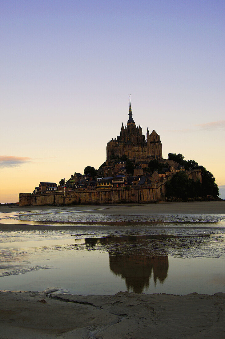 Mont-Saint-Michel Benedictine abbey  Normandy  France