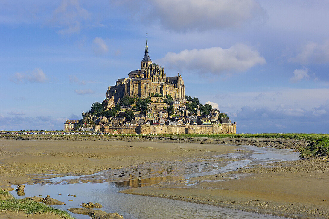 Mont-Saint-Michel Benedictine abbey  Normandy  France