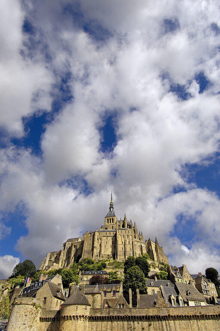 Mont-Saint-Michel Benedictine abbey  Normandy  France