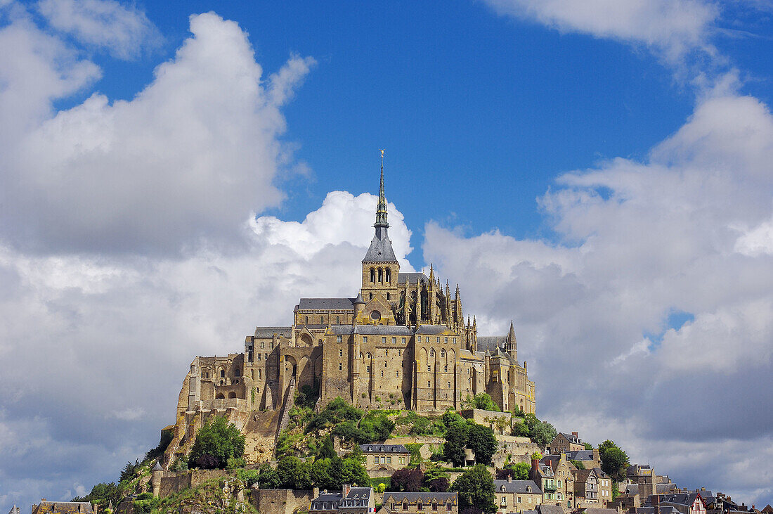 Mont-Saint-Michel Benedictine abbey  Normandy  France