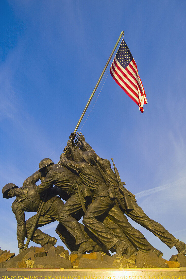 Iwo Jima Memorial in Arlington, Virginia, Washington D C, U S A