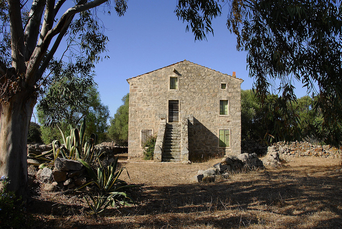 Traditional house. Corse-du-Sud, Corsica, France