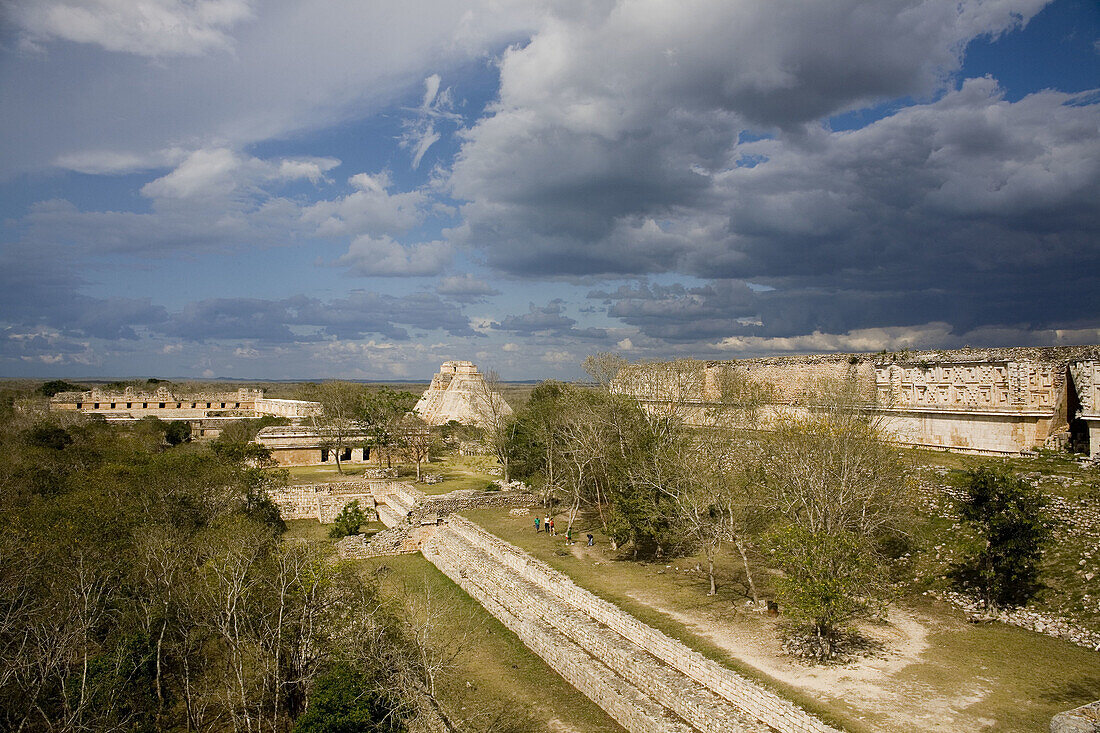 Pre-Columbian mayan ruins of Uxmal. Yucatan, Mexico