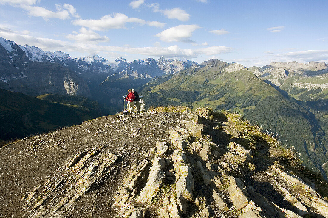 Summit of Maennlichen, Bernese Oberland, Switzerland
