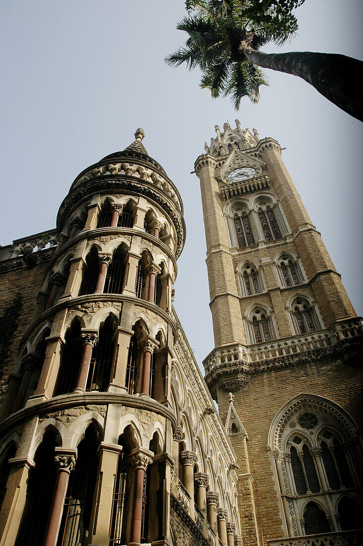 Mumbai India, the Bombay University Convocation Hall and the Rajabai Tower