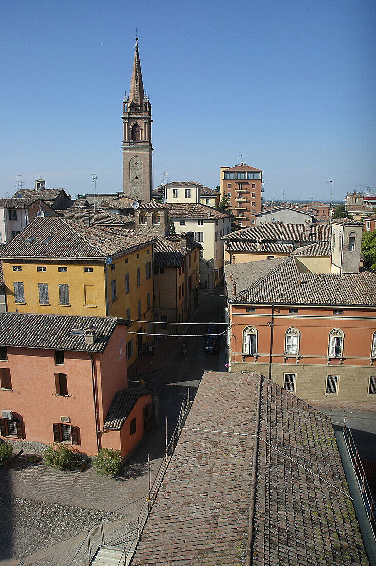 Vignola Modena, Italy, view of the town