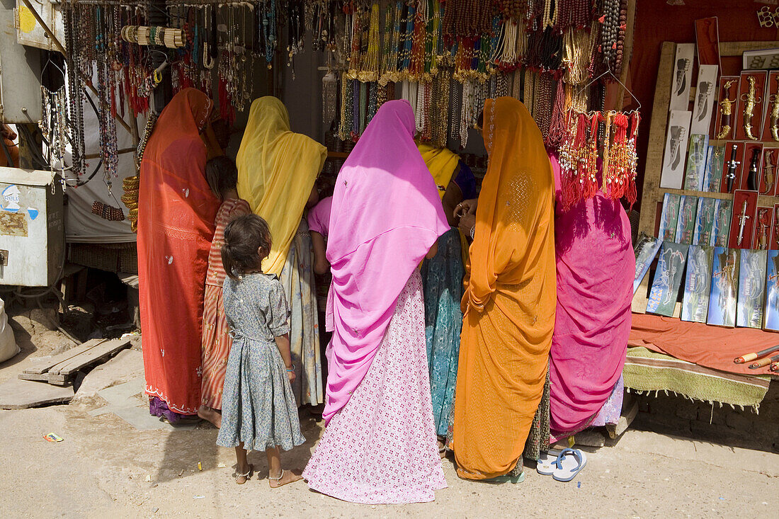 Women Shopping, Pushkar, Rajasthan, India