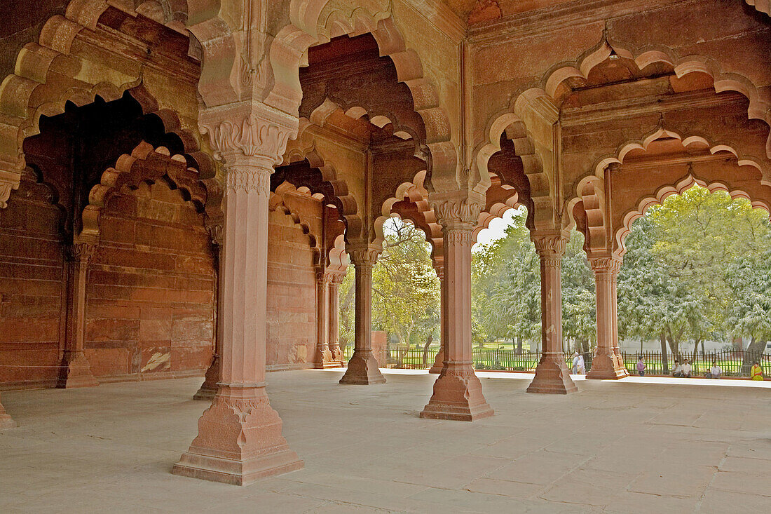 Columns, Diwan-i-Am, Red Fort, New Delhi, India