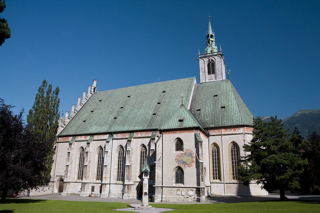 Gothic church of Schwaz. Valle Inn. Austrian Tyrol. Austria. Europe.